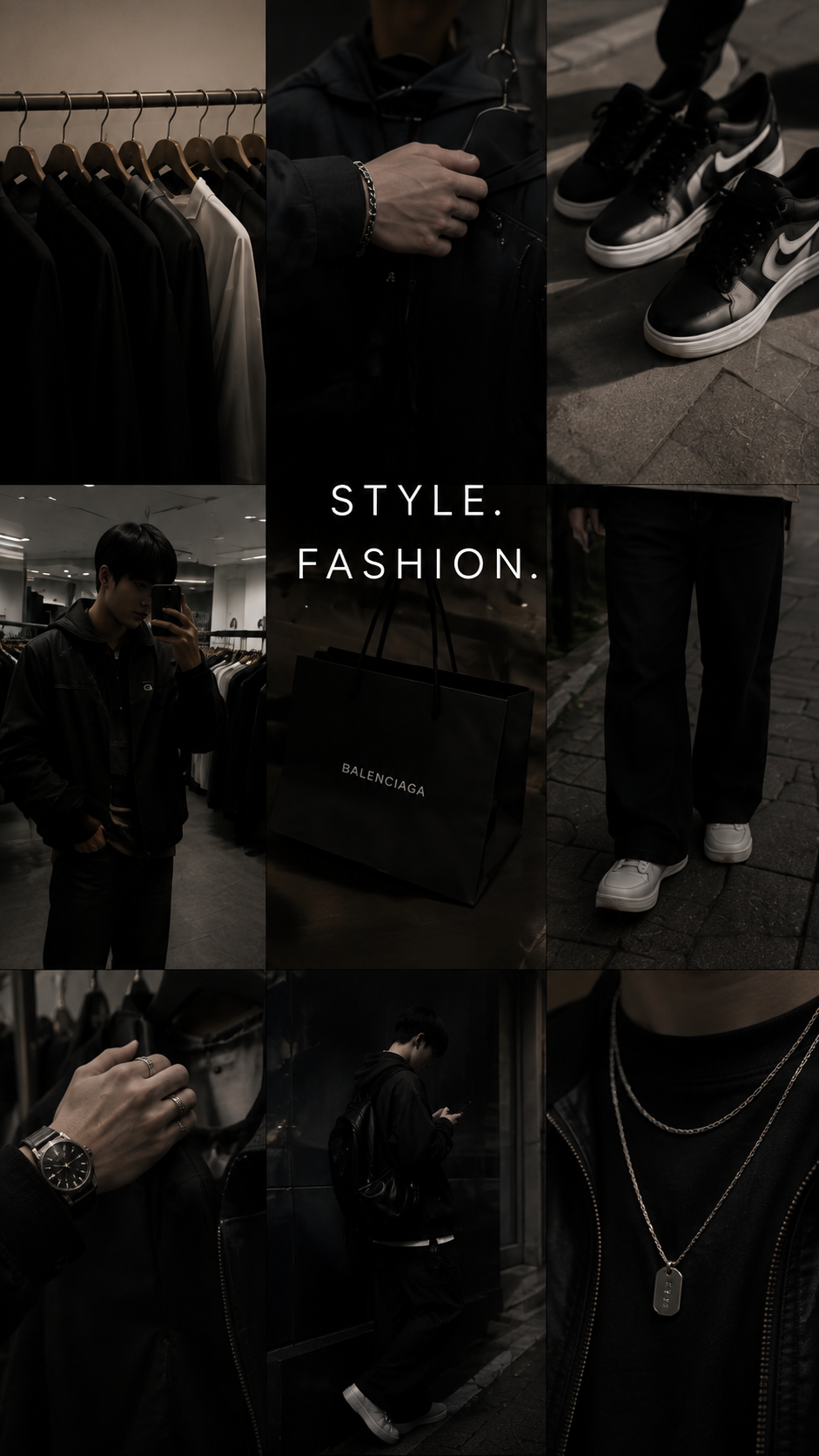 AARON dark collection moodboard